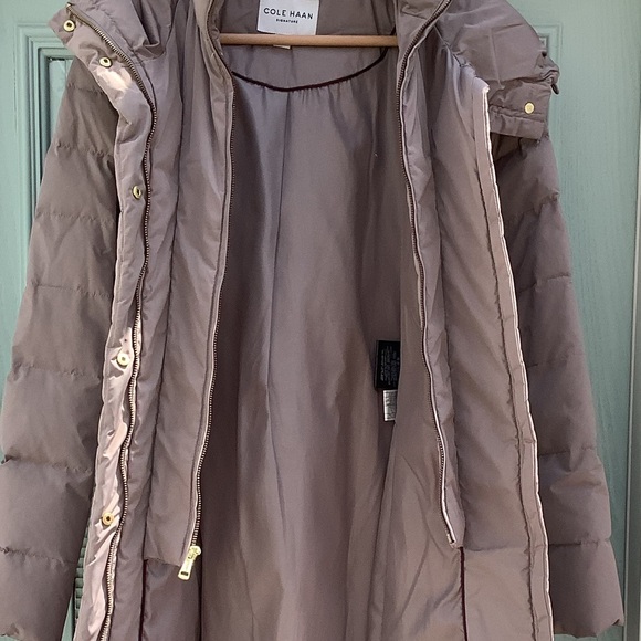 Cole Haan Taupe Puffer Coat - Picture 10 of 10